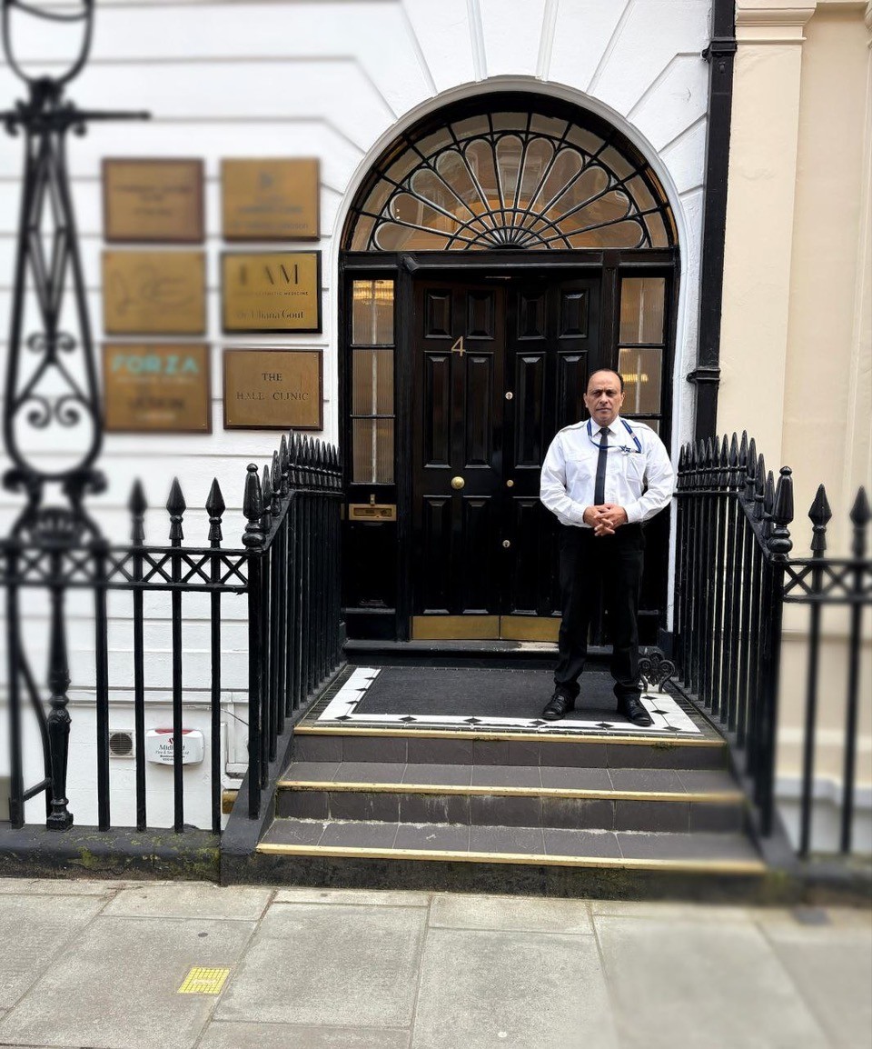 The Hale Clinic security entrance